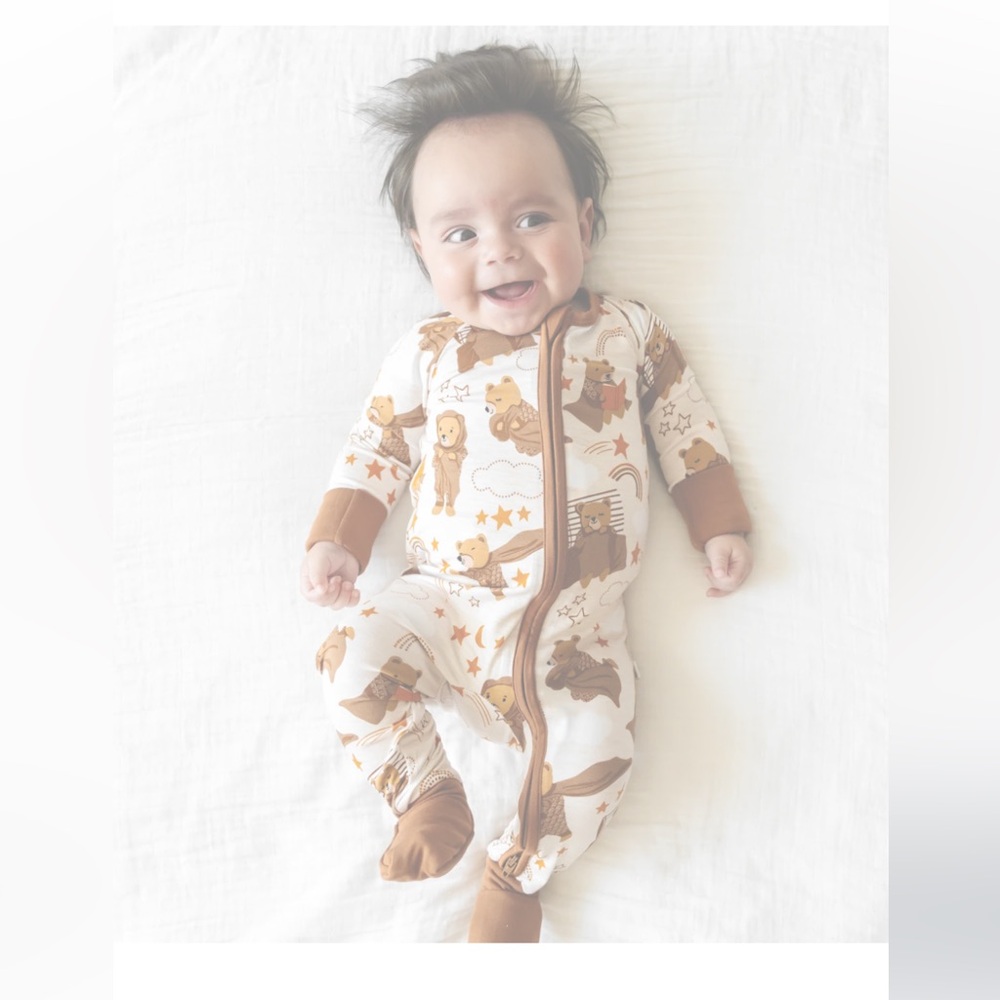 Little Sleepies “Beary Sleepy” Zippy pajamas